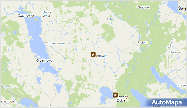 mapa Gorłówko, Gorłówko na mapie Targeo