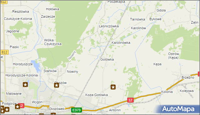 mapa Gotówka, Gotówka na mapie Targeo