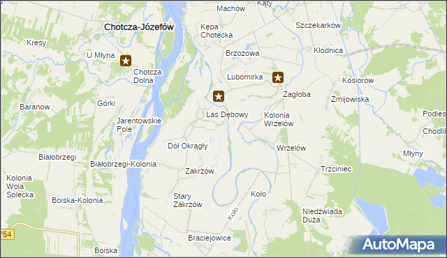 mapa Grabowiec gmina Łaziska, Grabowiec gmina Łaziska na mapie Targeo