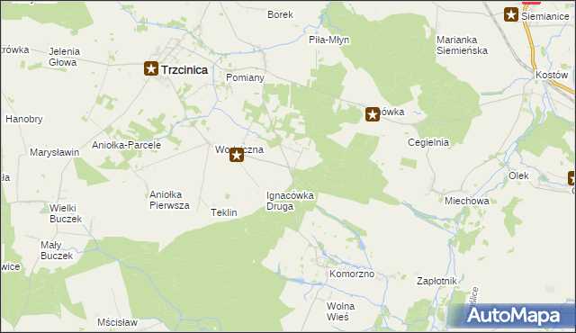 mapa Ignacówka Trzecia, Ignacówka Trzecia na mapie Targeo