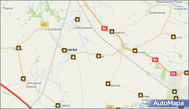 mapa Janów gmina Olszanka, Janów gmina Olszanka na mapie Targeo