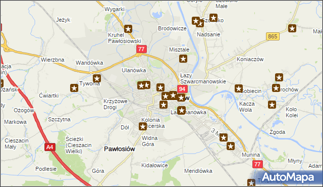 mapa Jarosławia, Jarosław na mapie Targeo