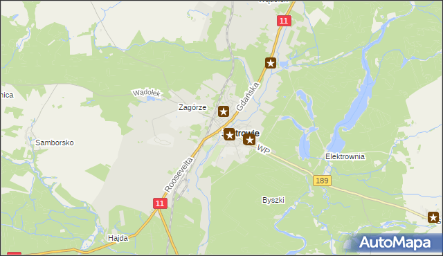 mapa Jastrowie, Jastrowie na mapie Targeo