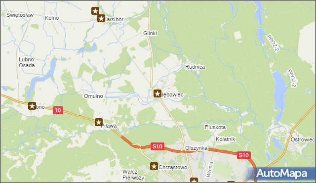 mapa Kłębowiec, Kłębowiec na mapie Targeo