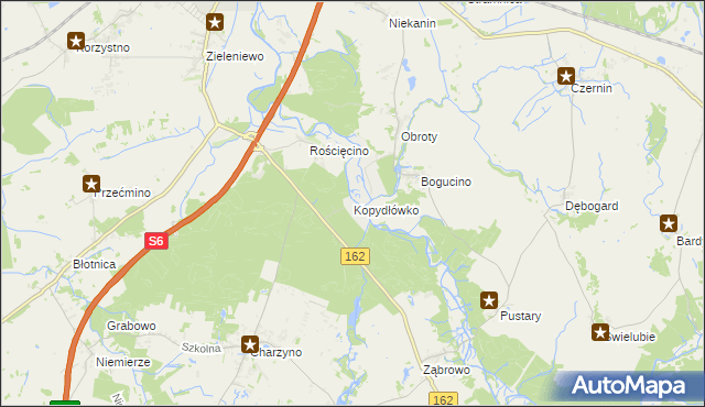 mapa Kopydłówko, Kopydłówko na mapie Targeo