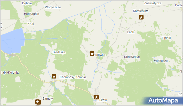 mapa Krasówka gmina Włodawa, Krasówka gmina Włodawa na mapie Targeo