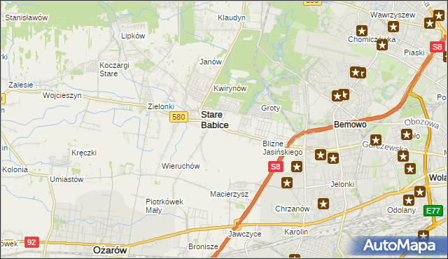 mapa Latchorzew, Latchorzew na mapie Targeo