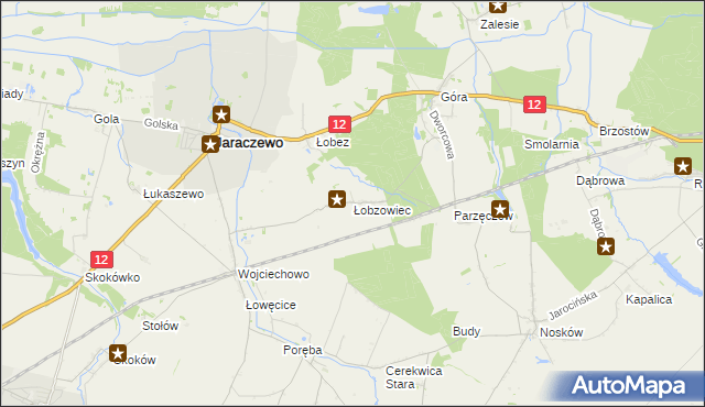 mapa Łobzowiec, Łobzowiec na mapie Targeo