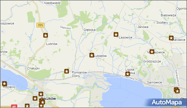 mapa Lubiatów gmina Otmuchów, Lubiatów gmina Otmuchów na mapie Targeo