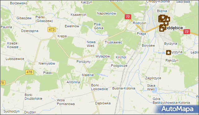 mapa Madajka, Madajka na mapie Targeo