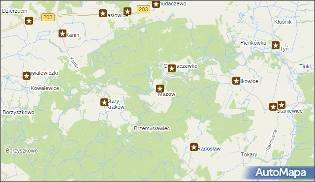 mapa Mazów, Mazów na mapie Targeo