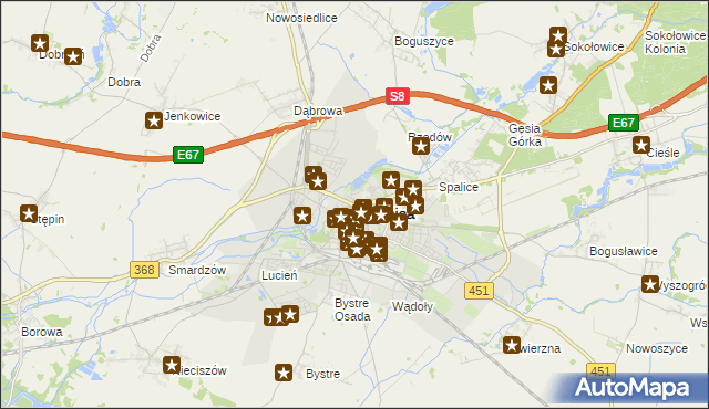 mapa Oleśnica, Oleśnica na mapie Targeo