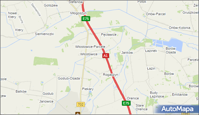 mapa Orądki, Orądki na mapie Targeo