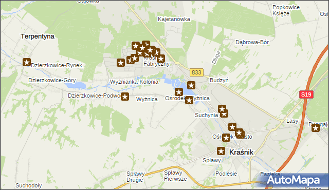 mapa Ośrodek-Wyżnica, Ośrodek-Wyżnica na mapie Targeo