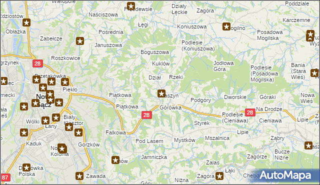 mapa Paszyn, Paszyn na mapie Targeo