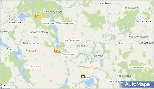 mapa Pęperzyn, Pęperzyn na mapie Targeo