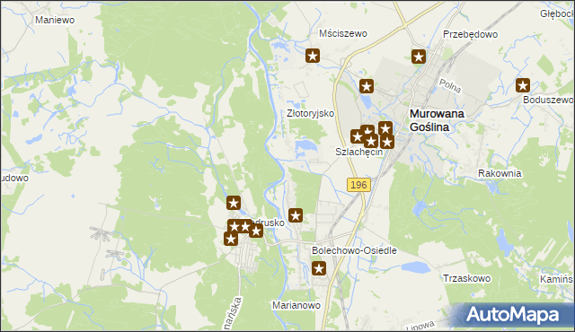 mapa Promnice gmina Czerwonak, Promnice gmina Czerwonak na mapie Targeo