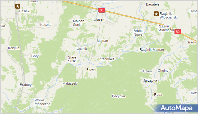 mapa Przedświt, Przedświt na mapie Targeo