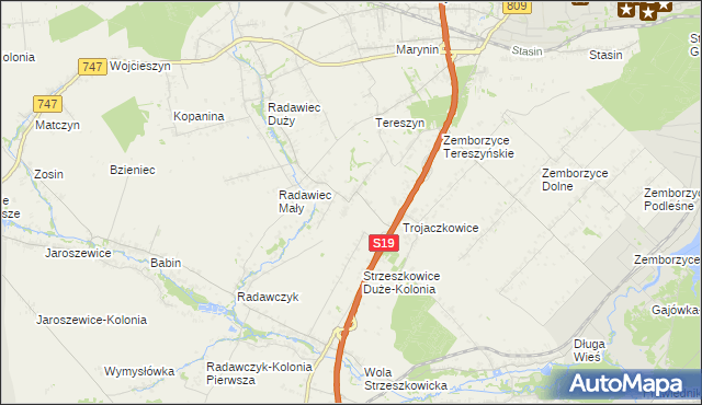 mapa Radawczyk Drugi, Radawczyk Drugi na mapie Targeo