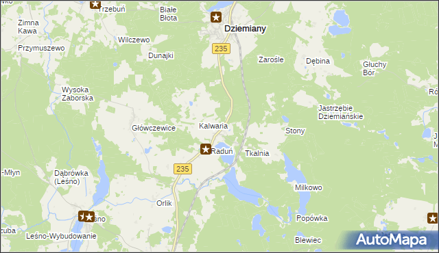 mapa Raduń-Osiedle, Raduń-Osiedle na mapie Targeo