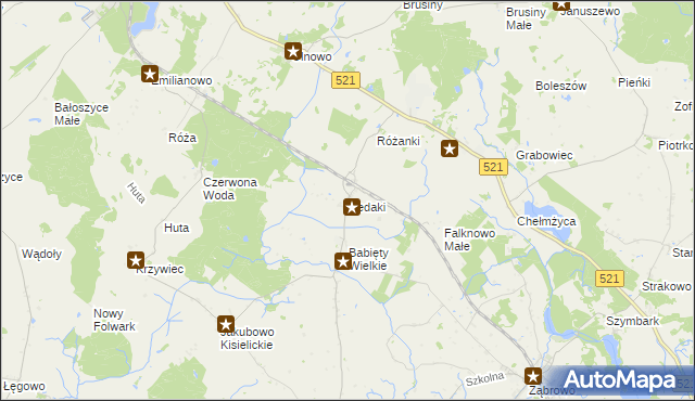 mapa Redaki, Redaki na mapie Targeo