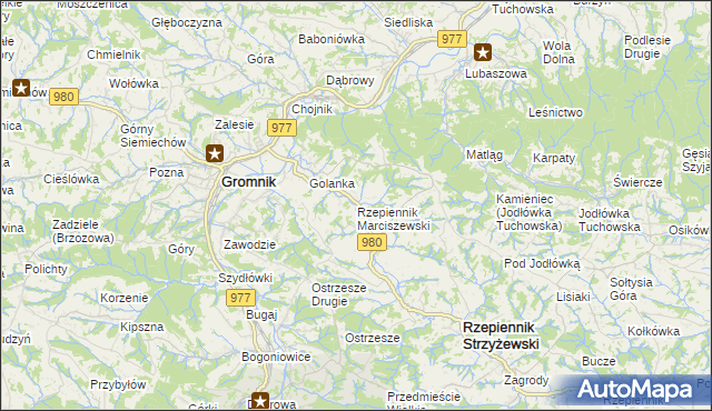 mapa Rzepiennik Marciszewski, Rzepiennik Marciszewski na mapie Targeo