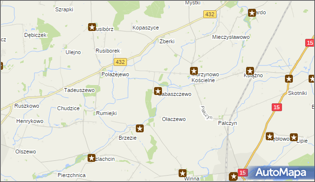 mapa Sabaszczewo, Sabaszczewo na mapie Targeo