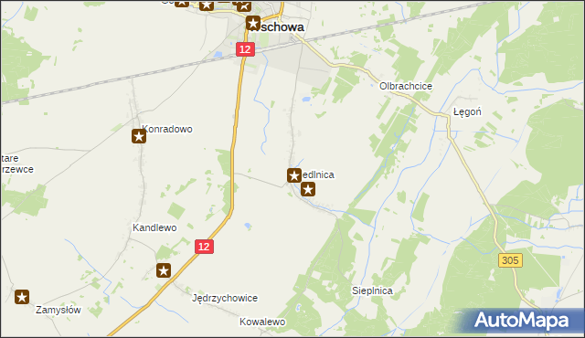 mapa Siedlnica, Siedlnica na mapie Targeo