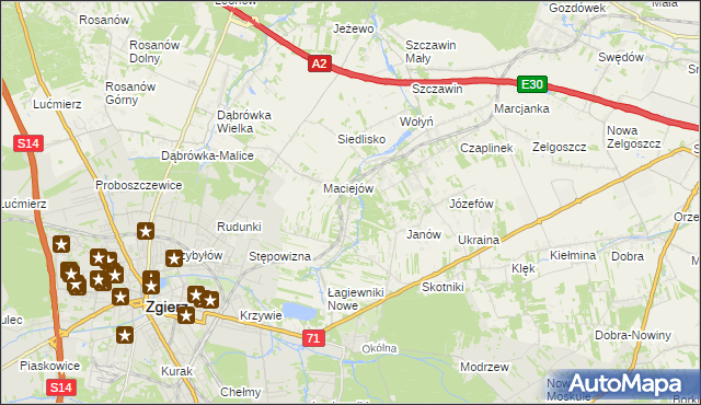 mapa Smardzew gmina Zgierz, Smardzew gmina Zgierz na mapie Targeo