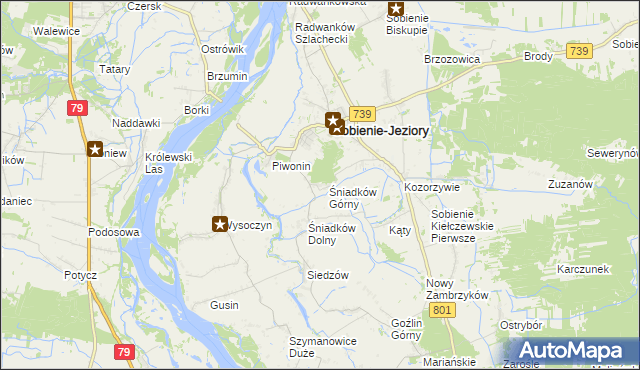 mapa Śniadków Górny A, Śniadków Górny A na mapie Targeo