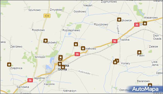 mapa Sobiałkowo, Sobiałkowo na mapie Targeo