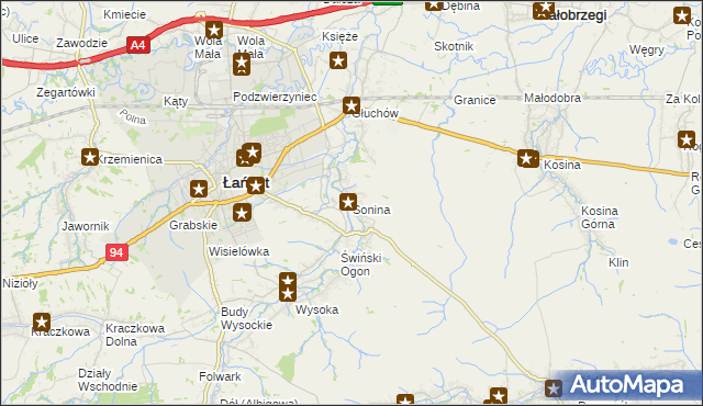 mapa Sonina, Sonina na mapie Targeo