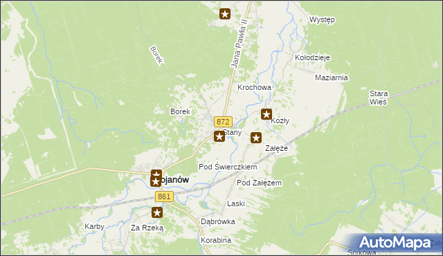 mapa Stany gmina Bojanów, Stany gmina Bojanów na mapie Targeo