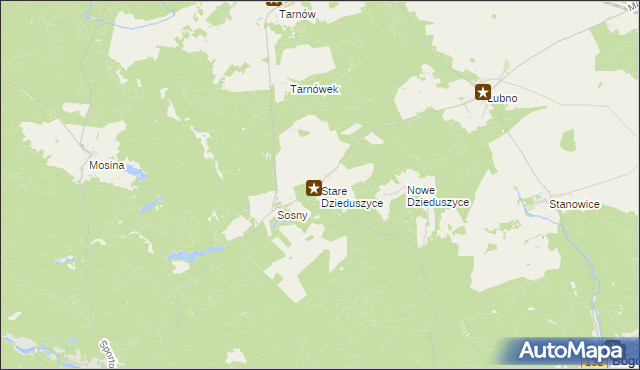 mapa Stare Dzieduszyce, Stare Dzieduszyce na mapie Targeo