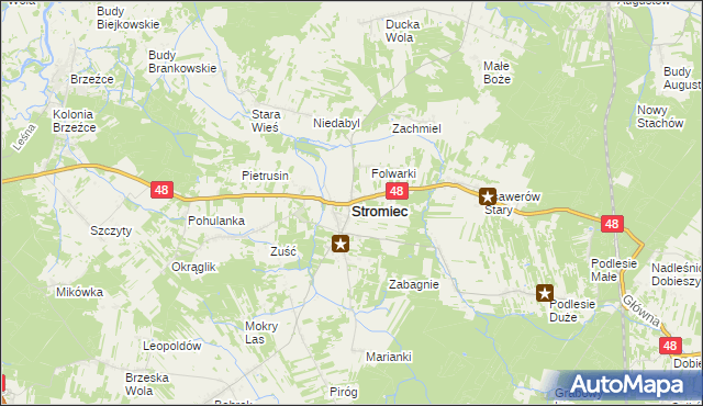 mapa Stromiec, Stromiec na mapie Targeo
