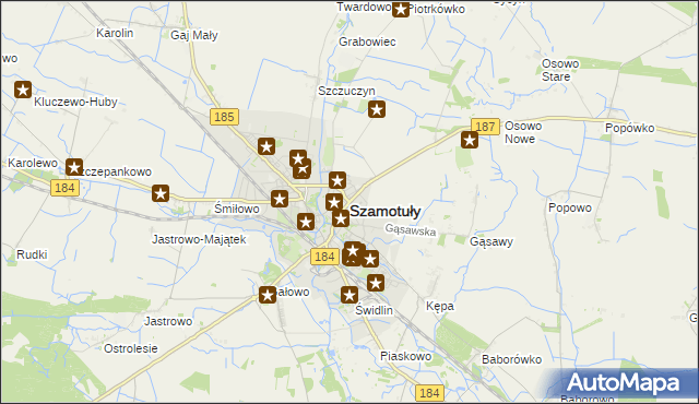 mapa Szamotuły, Szamotuły na mapie Targeo