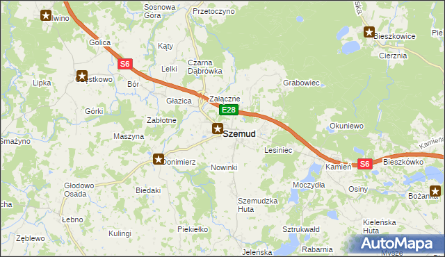 mapa Szemud, Szemud na mapie Targeo