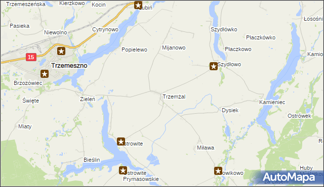 mapa Trzemżal, Trzemżal na mapie Targeo