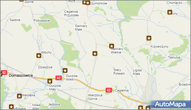 mapa Wierzbica Dolna gmina Wołczyn, Wierzbica Dolna gmina Wołczyn na mapie Targeo