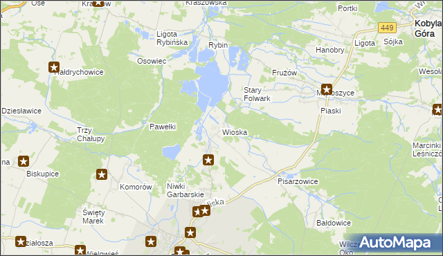 mapa Wioska gmina Syców, Wioska gmina Syców na mapie Targeo