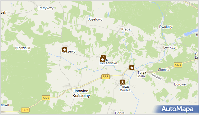 mapa Wola Kęczewska, Wola Kęczewska na mapie Targeo