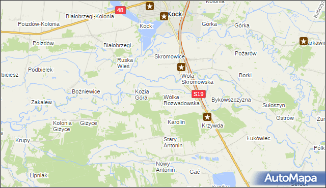 mapa Wólka Rozwadowska, Wólka Rozwadowska na mapie Targeo