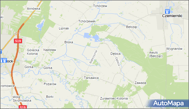 mapa Babczyzna, Babczyzna na mapie Targeo