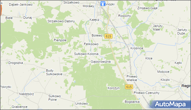 mapa Budy Bolewskie, Budy Bolewskie na mapie Targeo