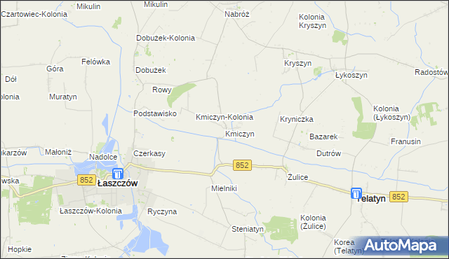 mapa Kmiczyn, Kmiczyn na mapie Targeo