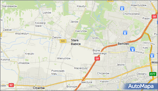 mapa Latchorzew, Latchorzew na mapie Targeo