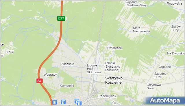 mapa Lipowe Pole Plebańskie, Lipowe Pole Plebańskie na mapie Targeo