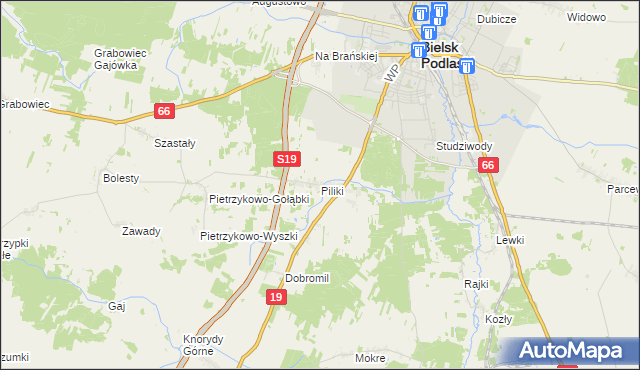mapa Piliki, Piliki na mapie Targeo