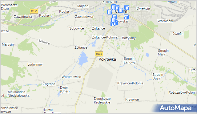 mapa Pokrówka, Pokrówka na mapie Targeo