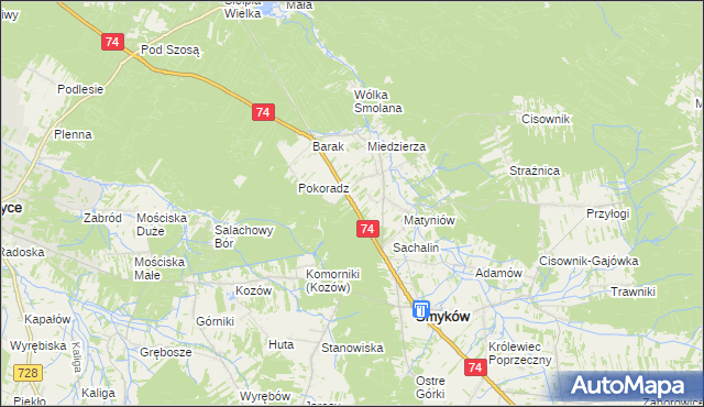 mapa Rozgół, Rozgół na mapie Targeo